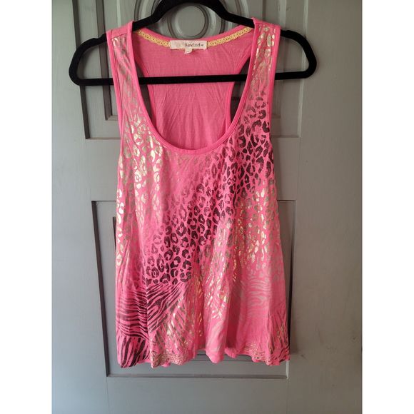 Rewind Tops - Pink Tank Top